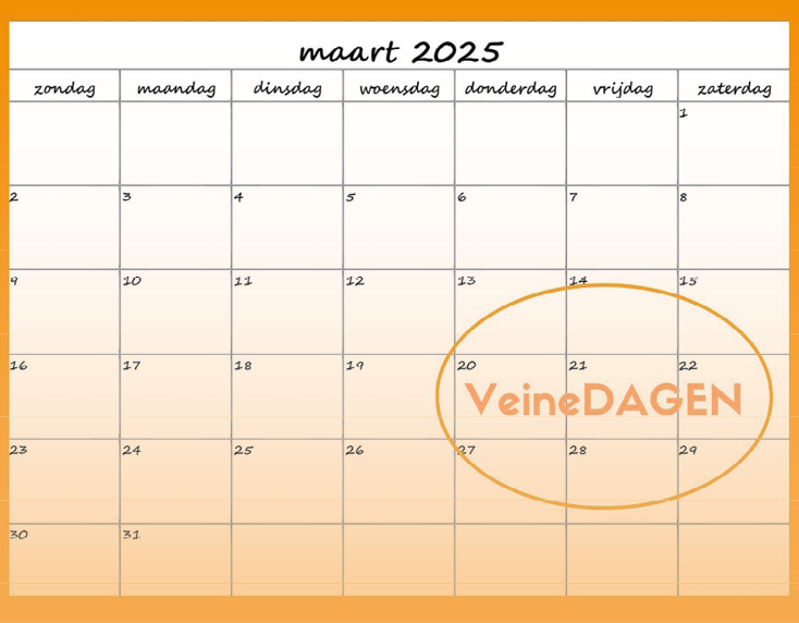 Wanneer zijn de VeineDAGEN